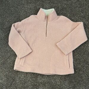 Pink Quarter Zip Sherpa Jacket Old Navy Large